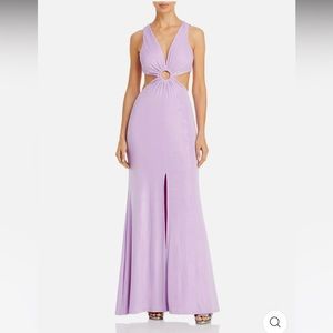 Bloomingdales Aqua Violet Maxi Dress size XS
